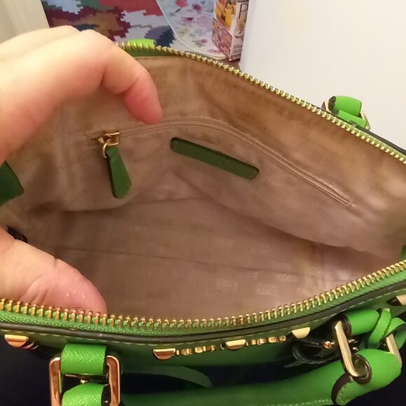 Michael Kors Lime Green Satchel  Crossbody - Picture 8 of 11